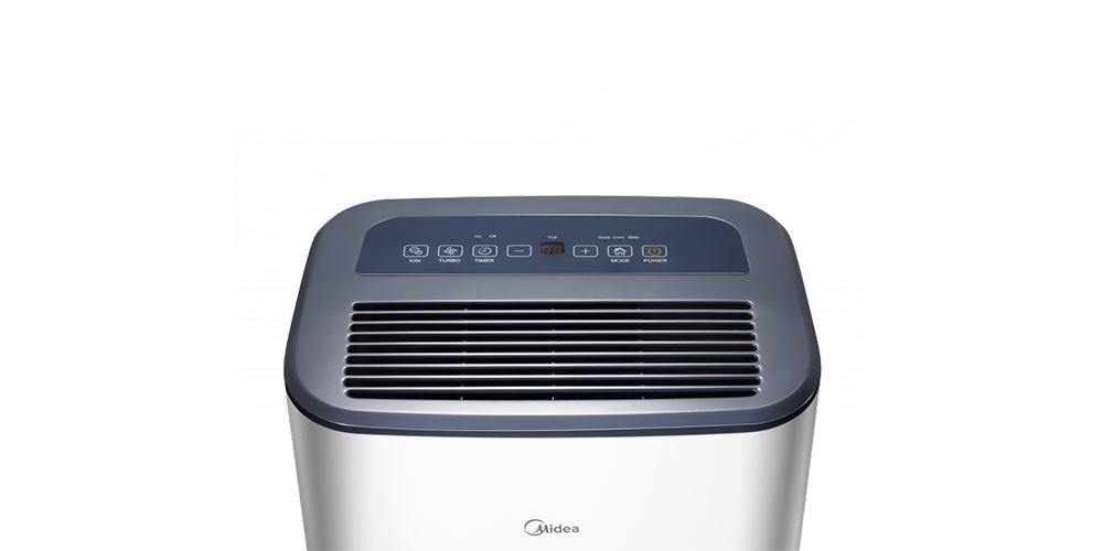 Midea-deshumidificador de aire para el hogar, secador silencioso absorbente  de humedad, desodorizador portátil para dormitorio, habitación, oficina,  cocina, 12L/día