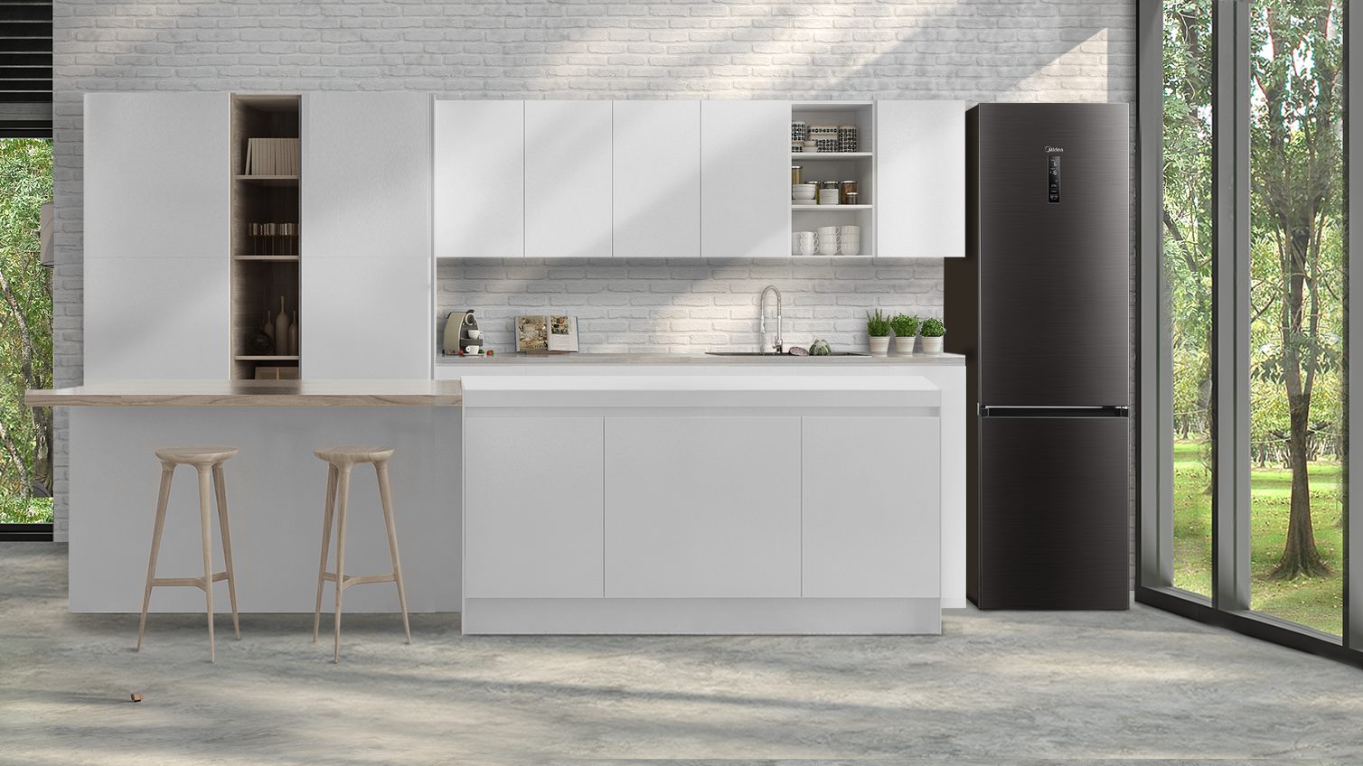 Una nueva generación de refrigeración llega de la mano de Midea: eficacia y silencio sin precedentes se unen en su nuevo combi MDRB521MGA28